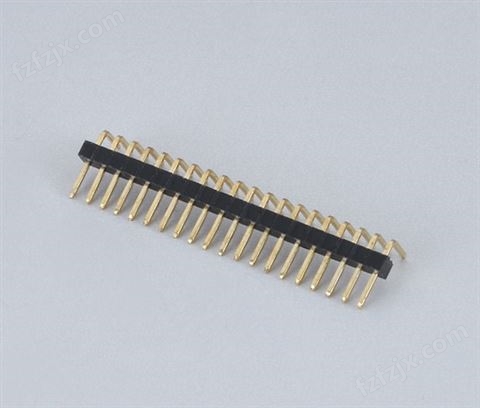 1.0mm间距排针连接器 单排 弯针